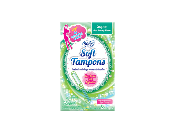 Sofy Soft Tampons Super 9 Pieces Pads for Heavy Menstrual Flow