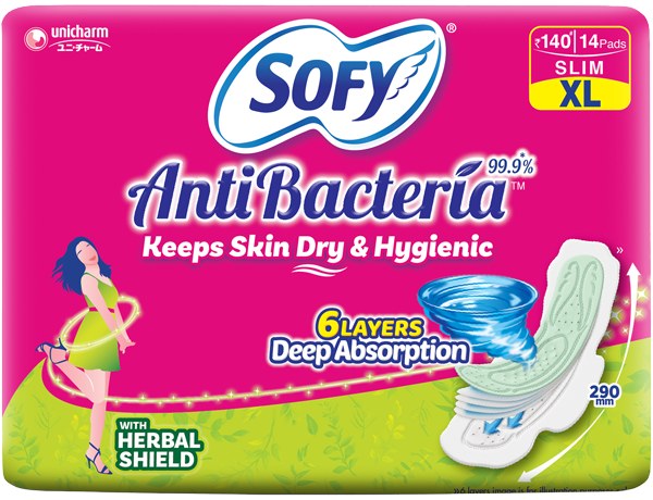 Sofy AntiBacteria Extra Long 14 Pads